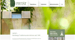 Desktop Screenshot of pietaet-bamberg.de